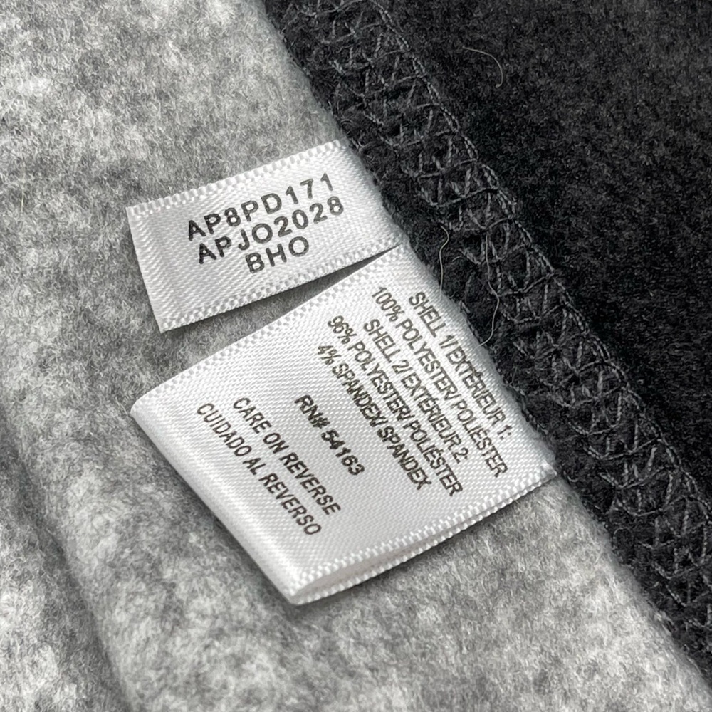 Marc New York Fleece Jacket Full Zip Black Herringbone Outdoor Comfy Gorp Warm - Picture 13 of 14
